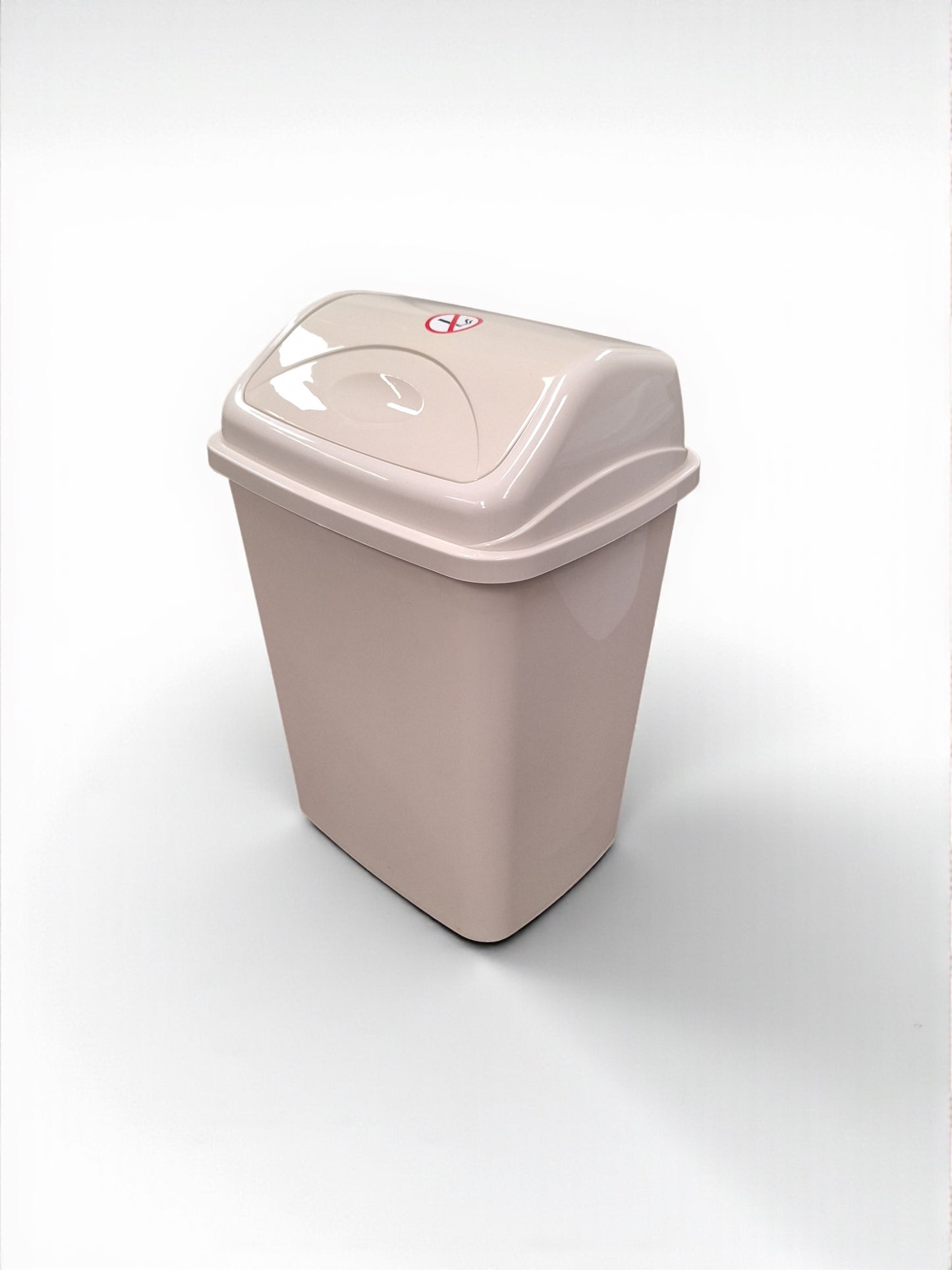 Vuilnisbak met Klepdeksel – Crème – 16L
