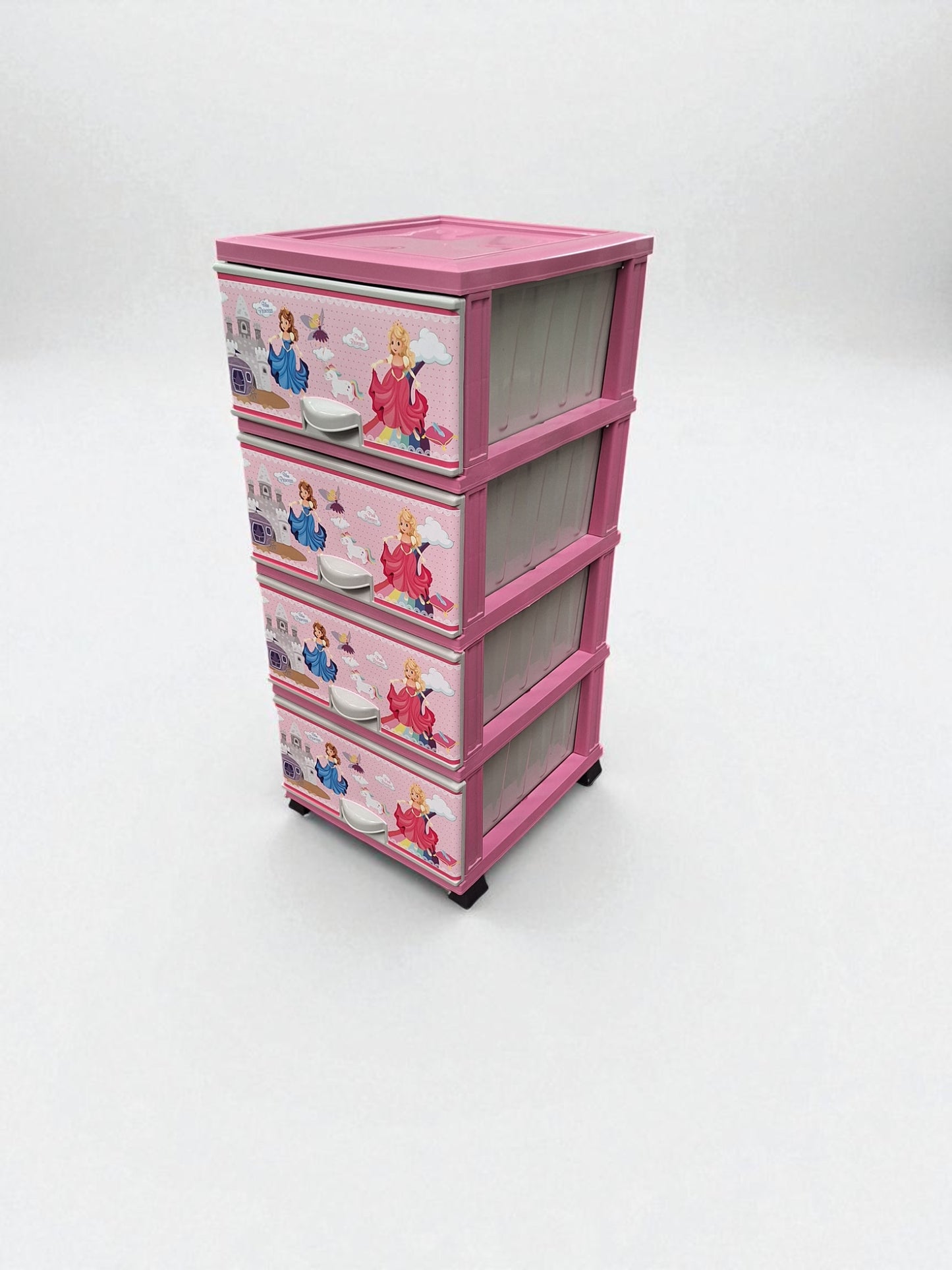 Kunststof Ladeblok – Prinsessen Design – 4 Laden