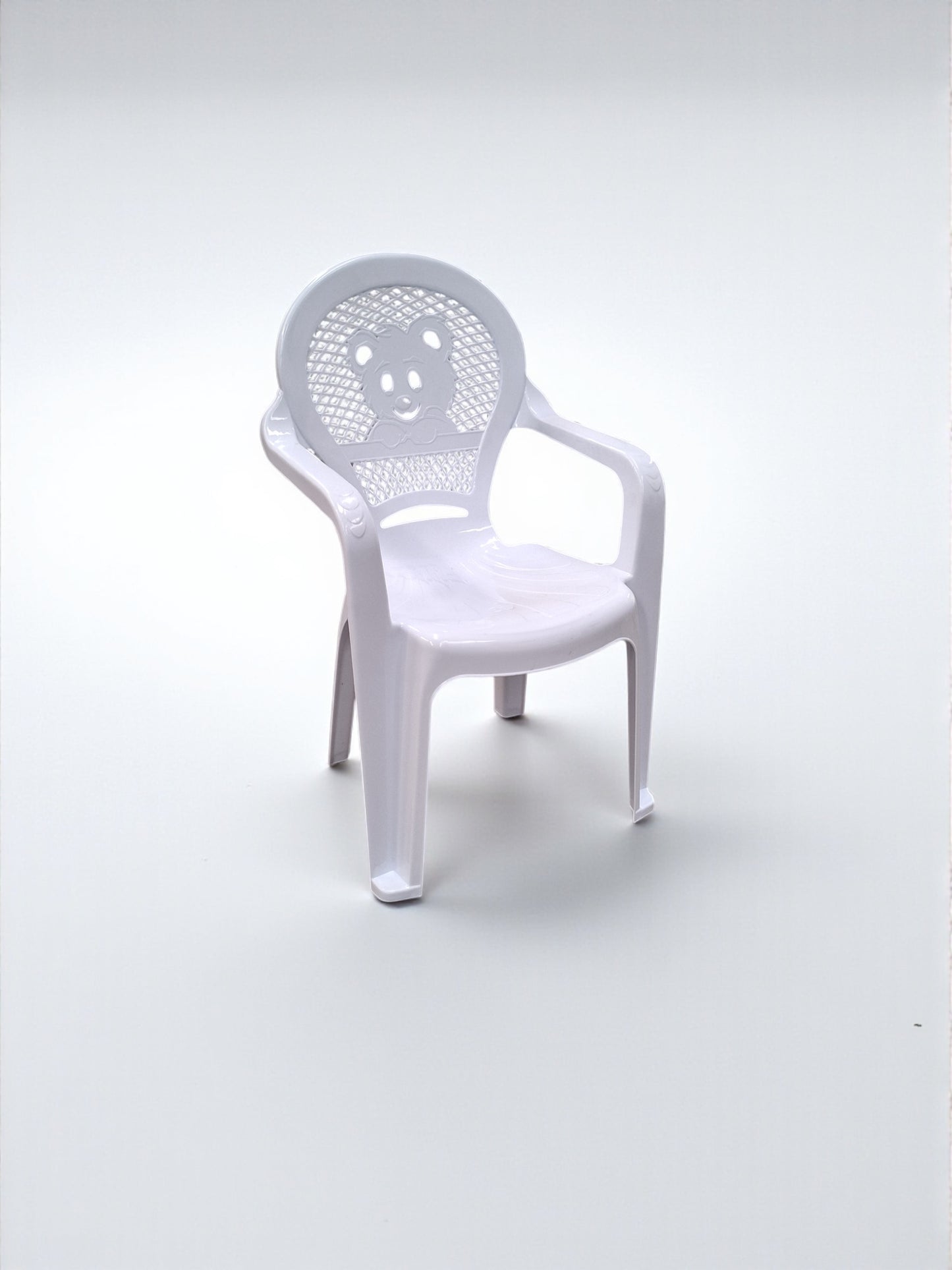 Kinderstoel met Beren Design – Wit
