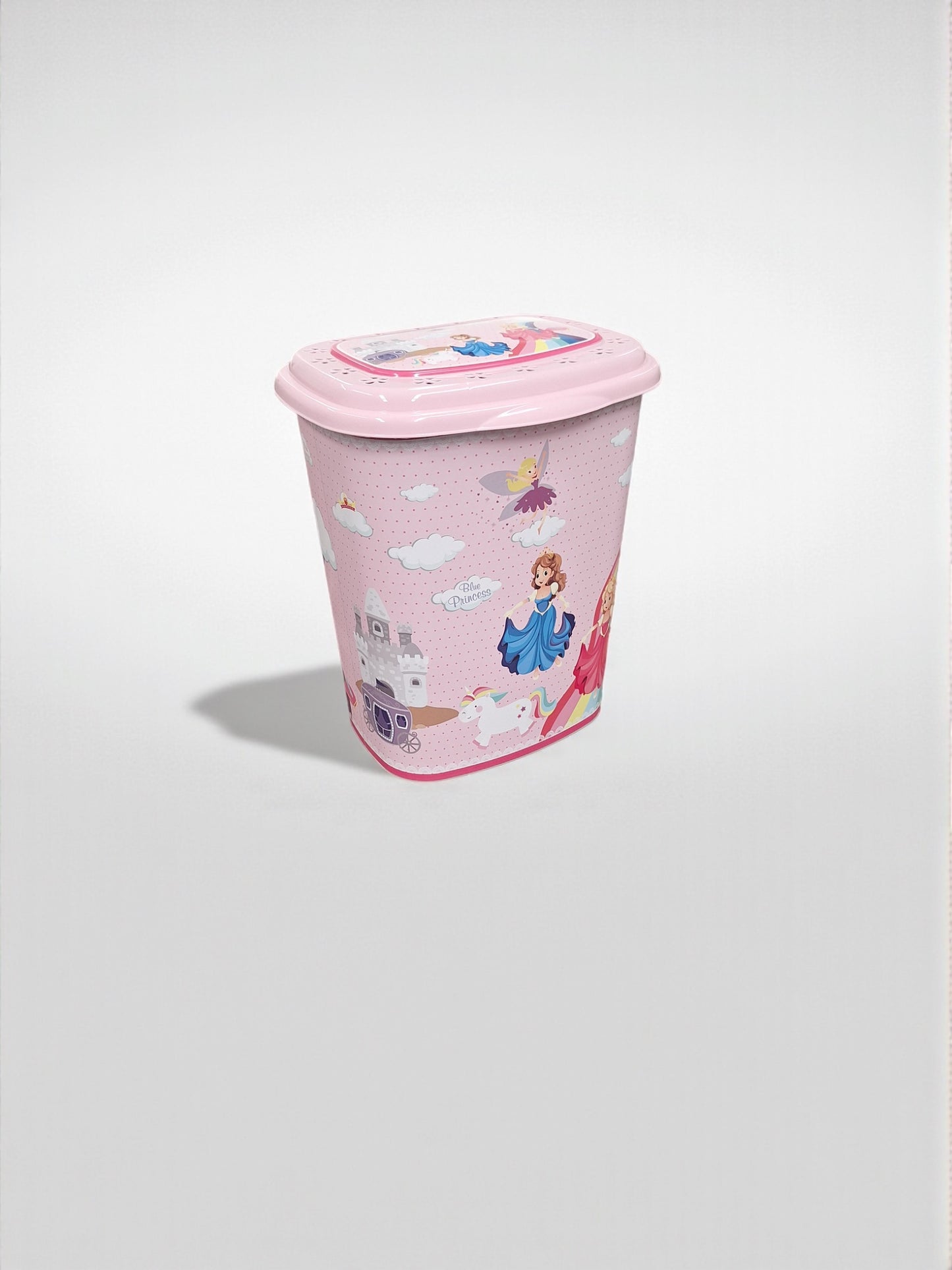 Opbergemmer met deksel – Prinses Design – 50 Liter
