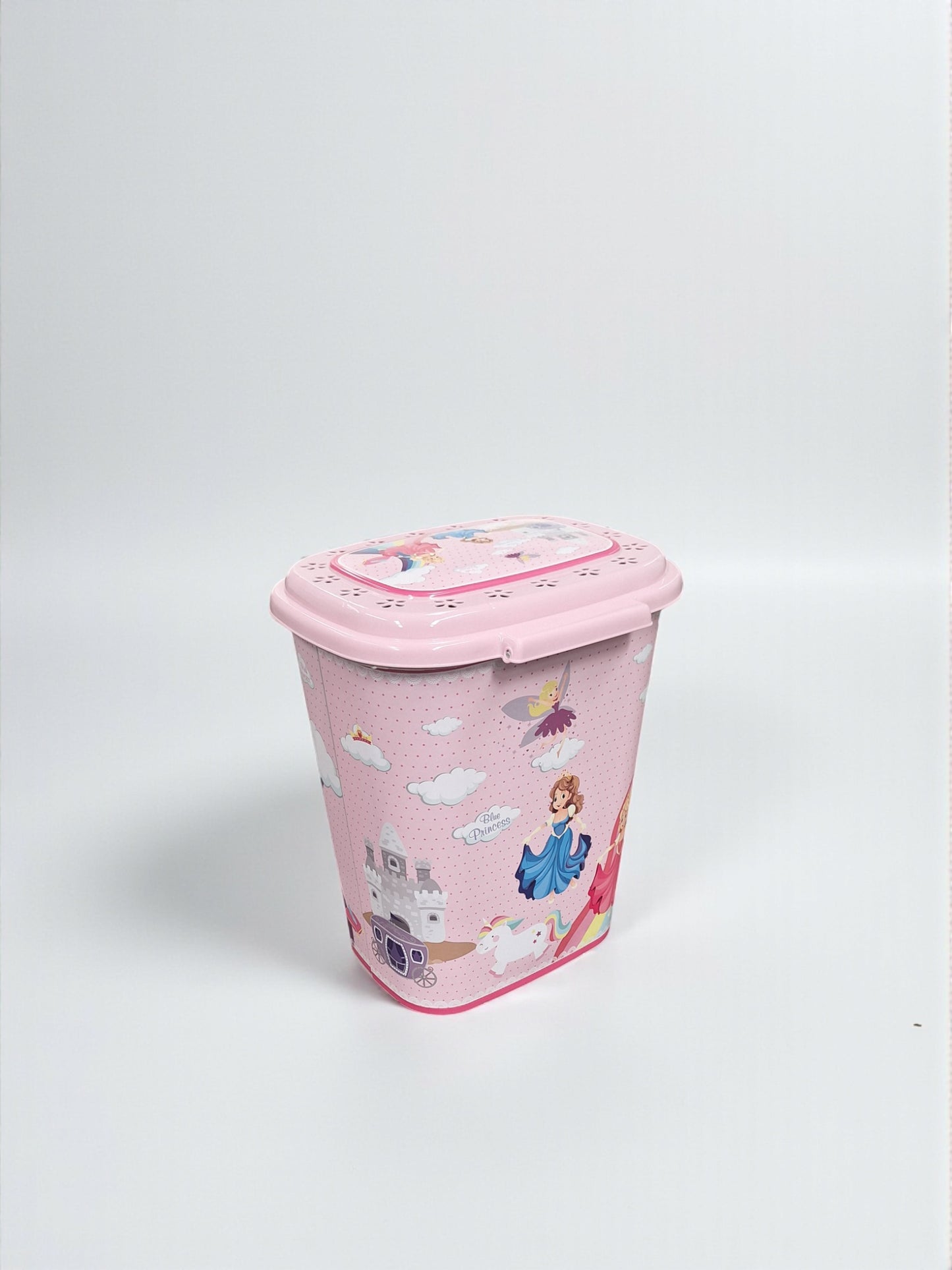 Opbergemmer met deksel – Prinses Design – 50 Liter