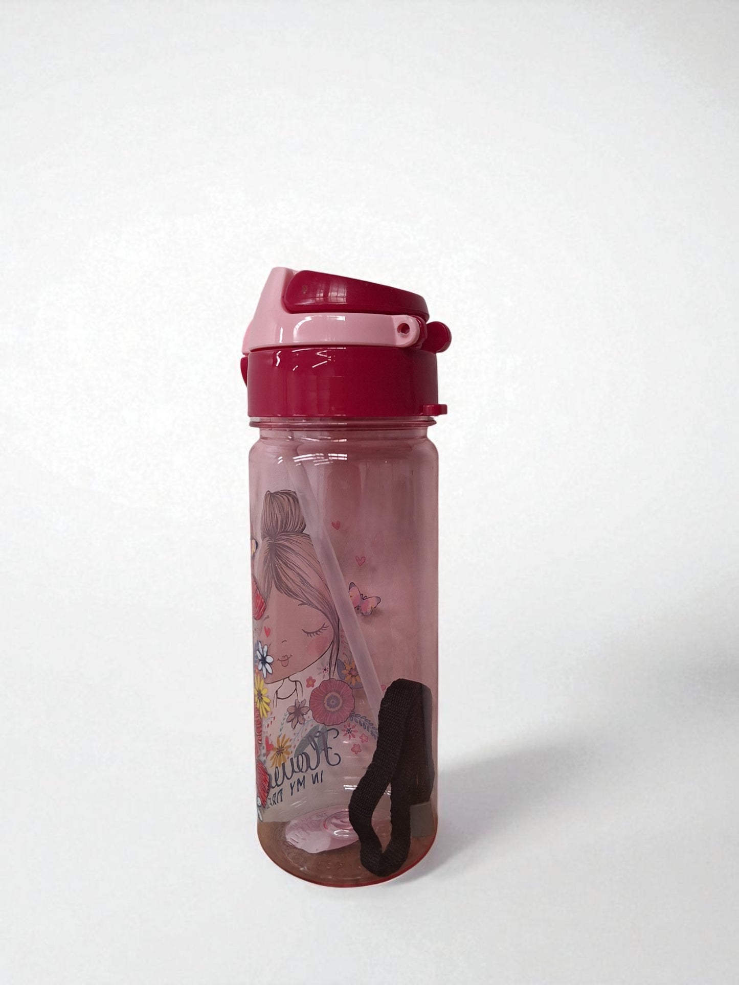 Kinder Drinkfles – Meisje & Bloemen