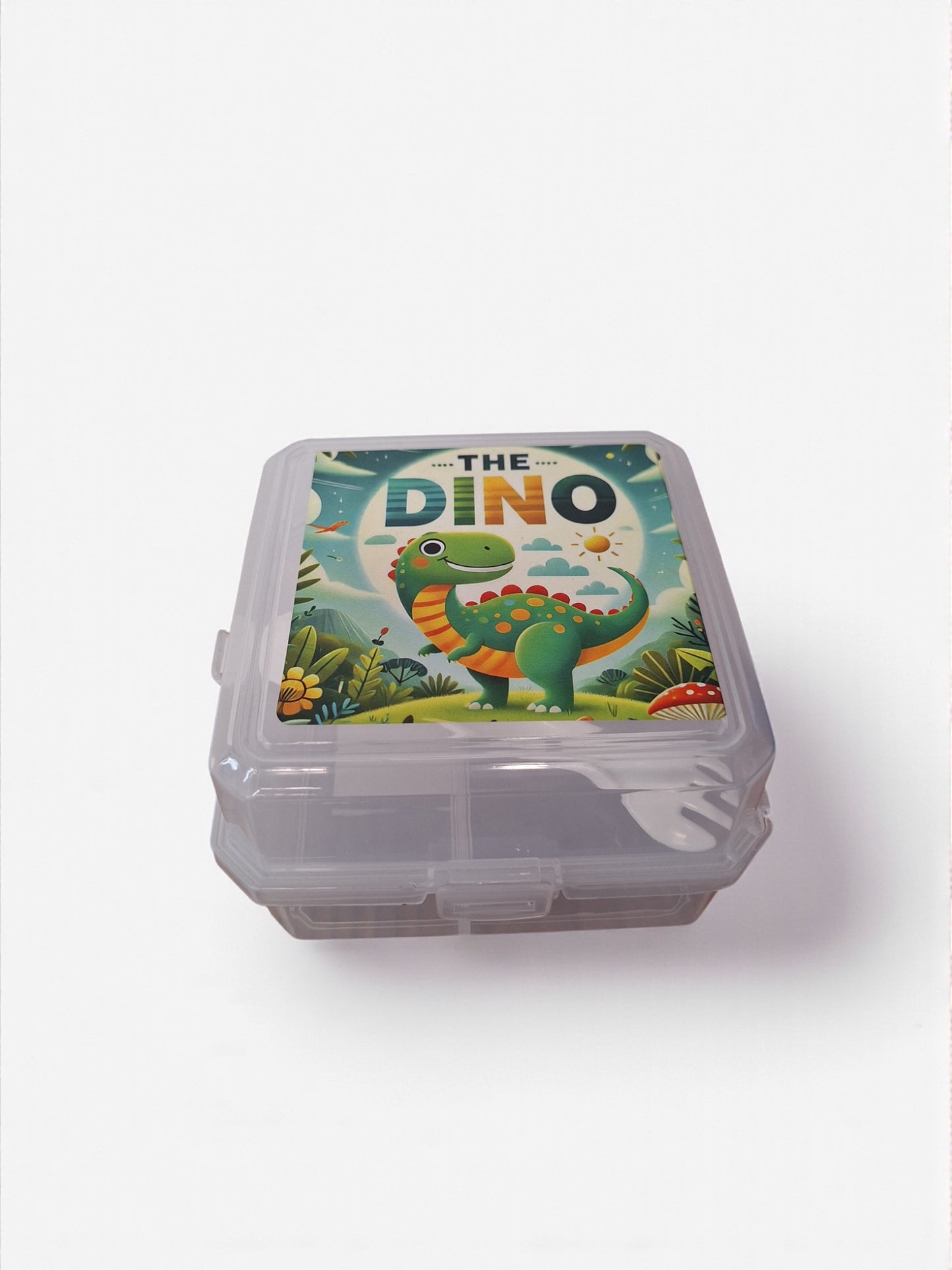 Kinder Broodtrommel – Dino – 2 Vakken + Lepel