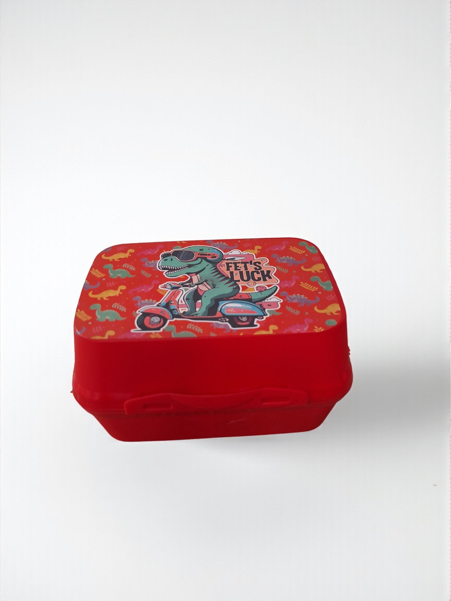 Lunchbox Rood met Dino Design