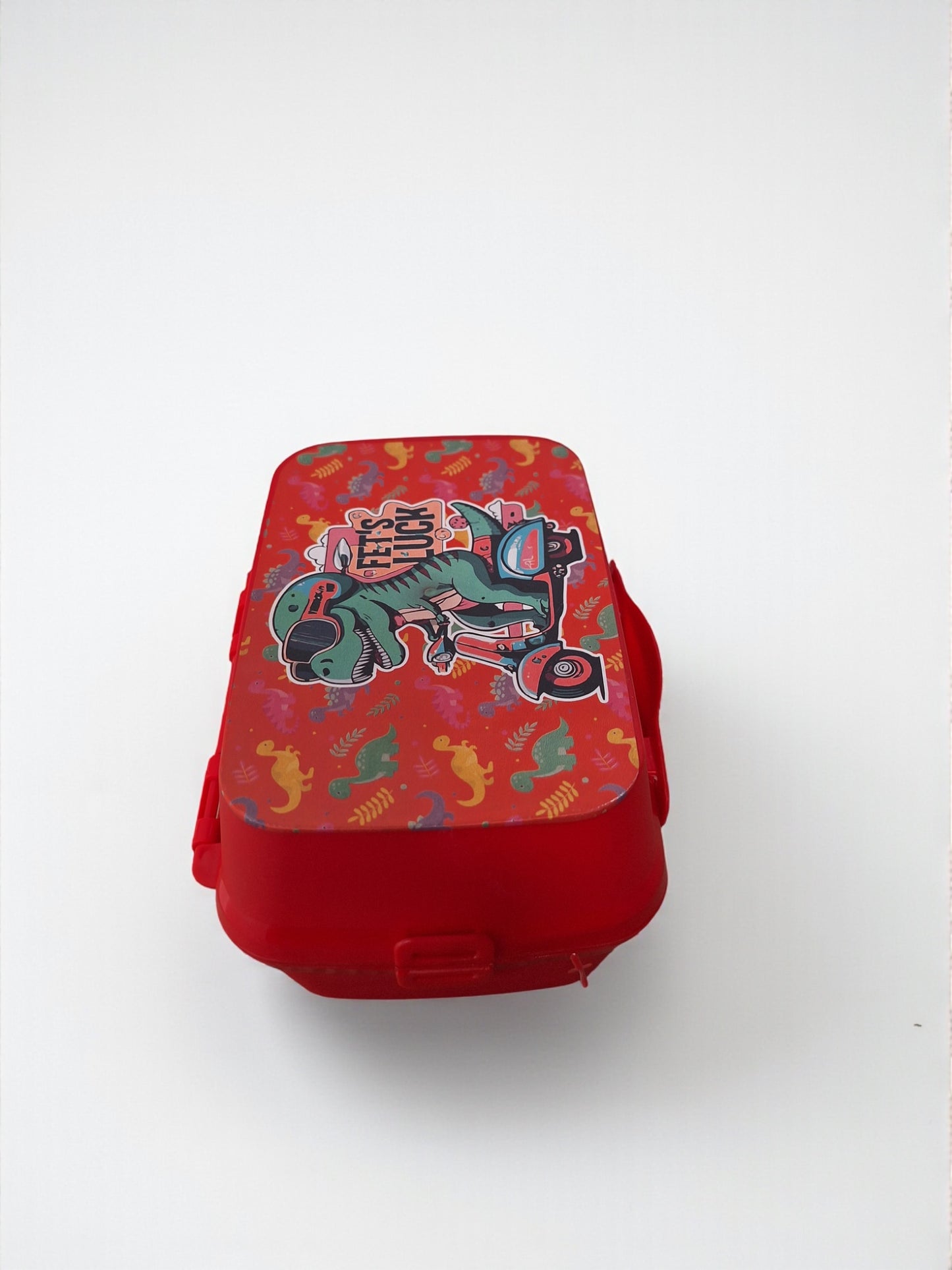 Lunchbox Rood met Dino Design