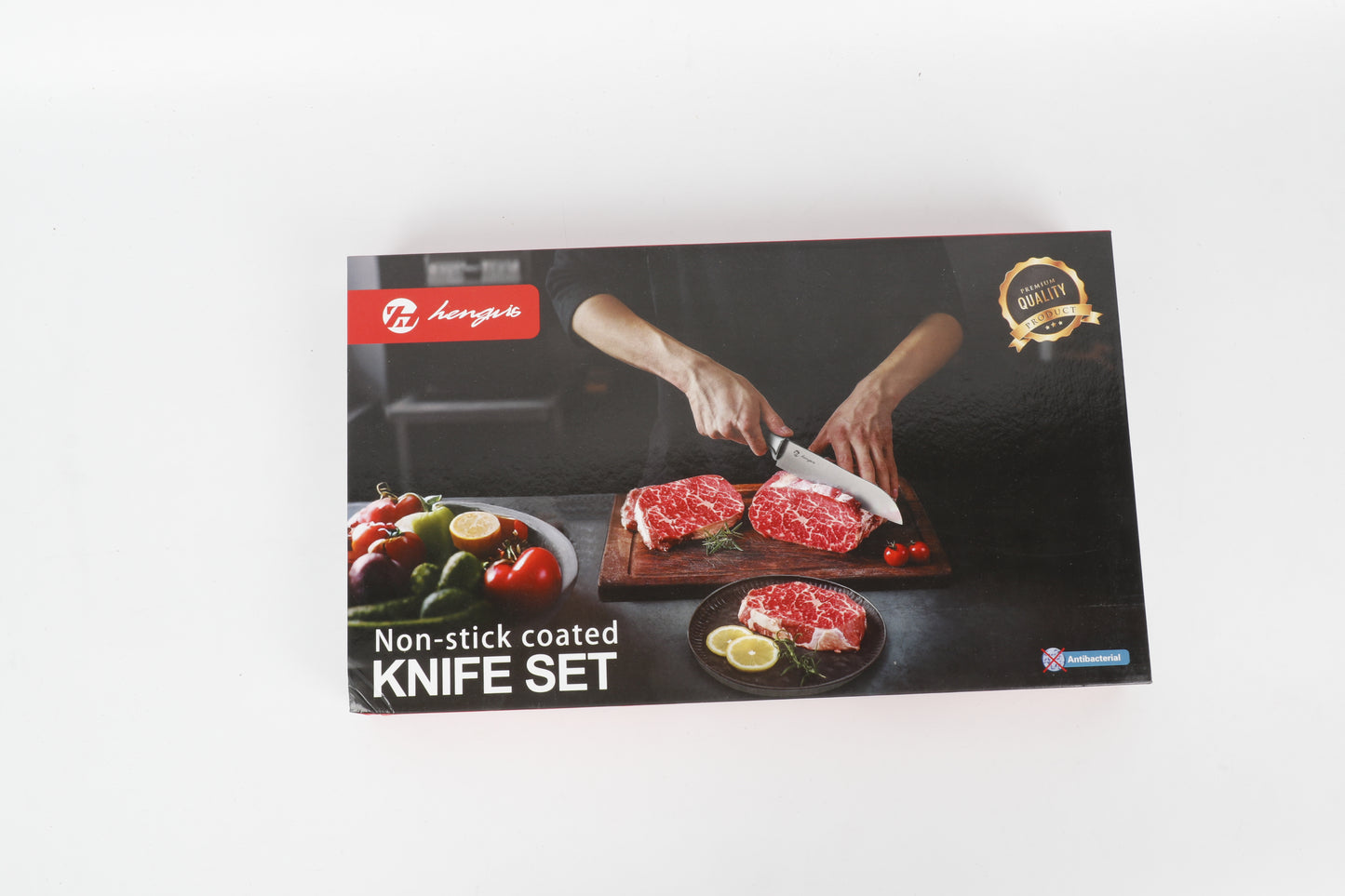 6-delige Messenset met Marmercoating