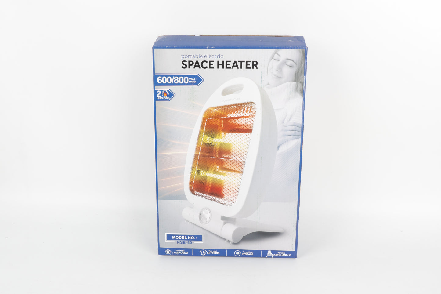 Draagbare Elektrische Kachel - Zilver