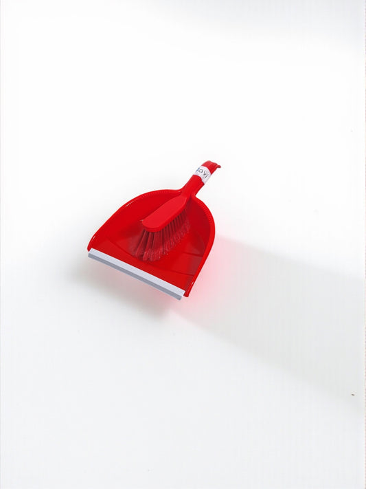 Stoffer en Blik Set – Rood