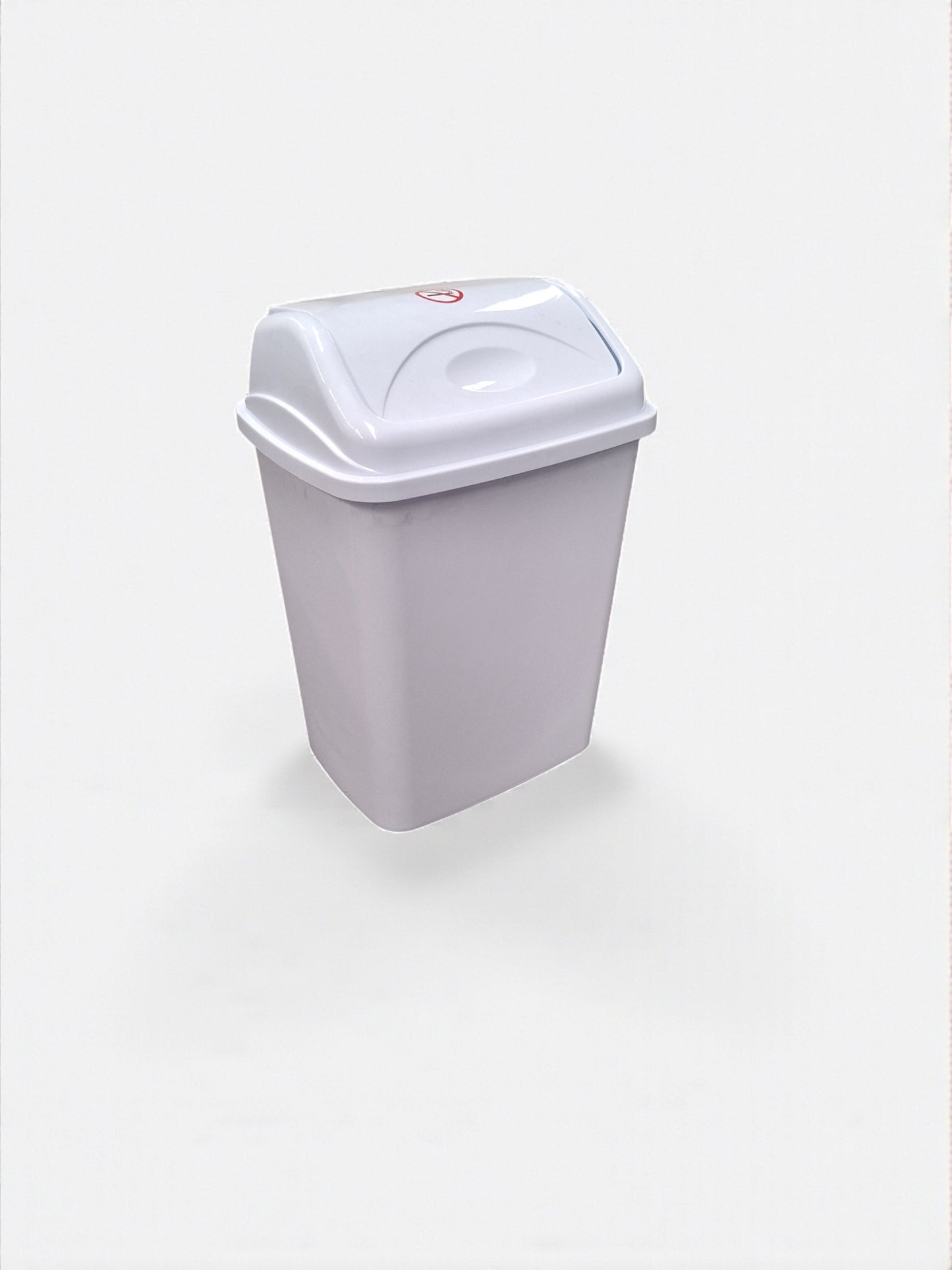 Vuilnisbak met Klepdeksel – Wit – 50L