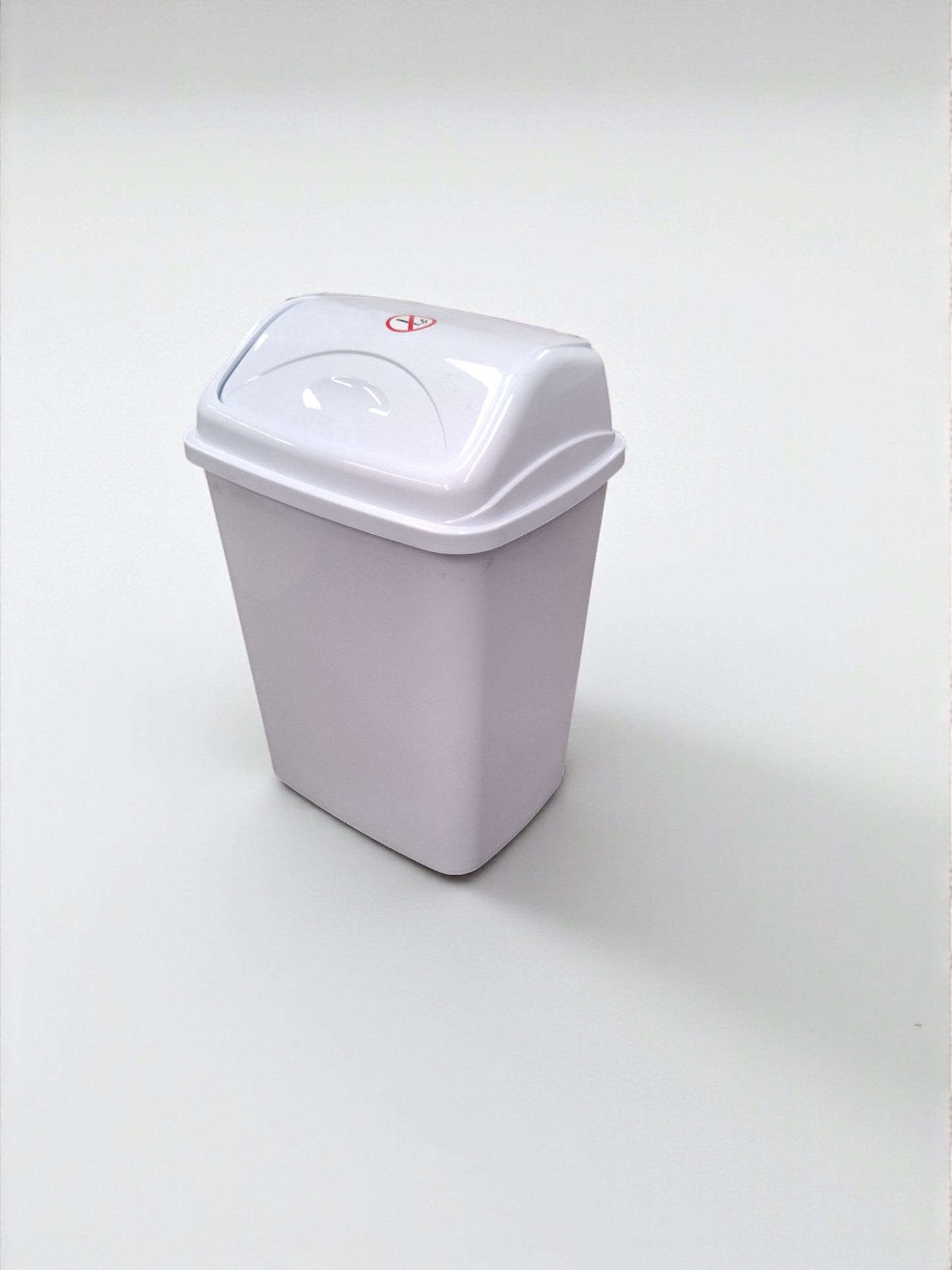 Vuilnisbak met Klepdeksel – Wit – 50L