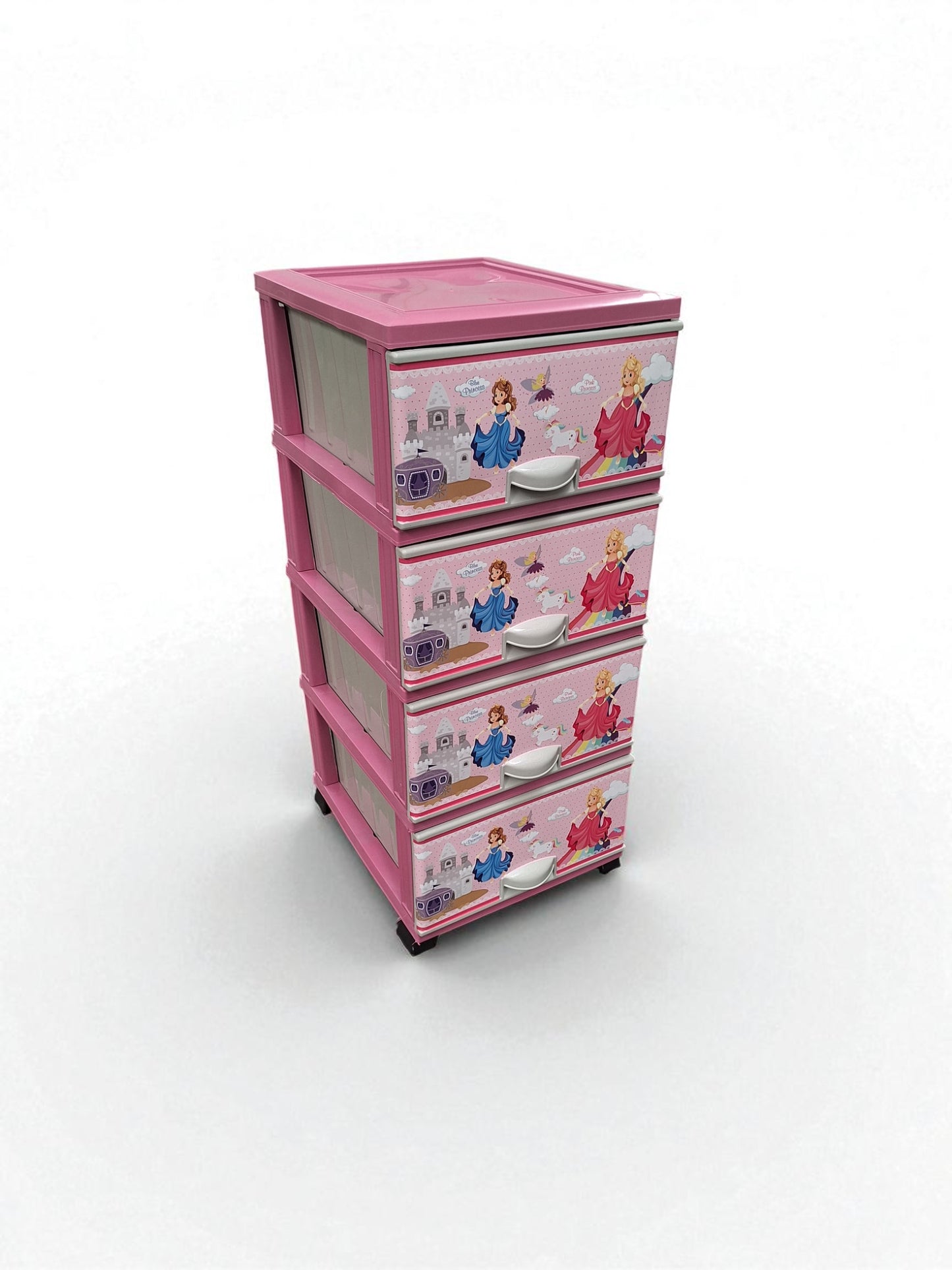 Kunststof Ladeblok – Prinsessen Design – 4 Laden