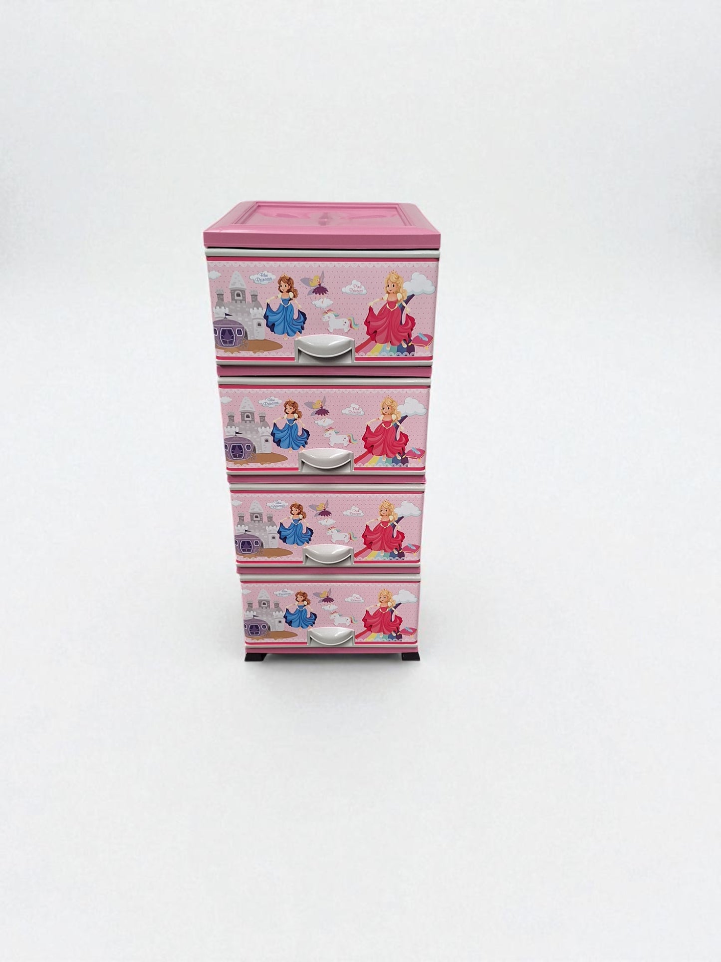 Kunststof Ladeblok – Prinsessen Design – 4 Laden