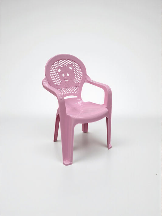 Kinderstoel met Berenmotief – Roze