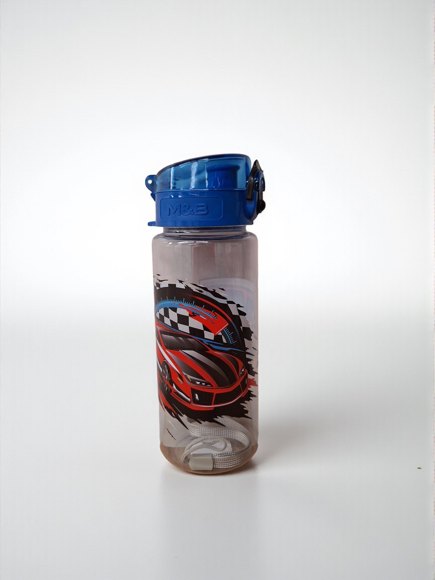 Kinder Drinkfles – Race Auto Blauw