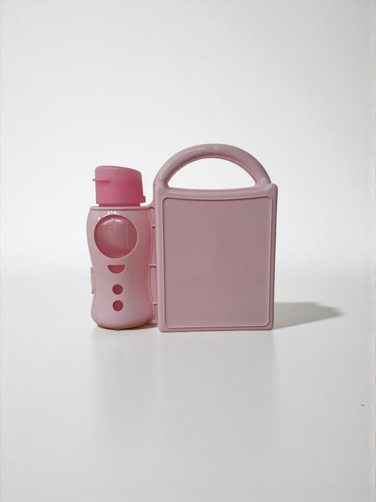 Kinder Lunchset – Broodtrommel met Drinkfles – Roze