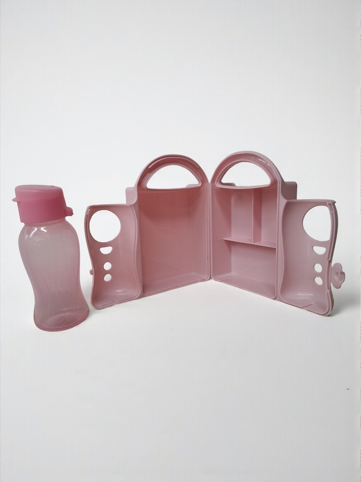 Kinder Lunchset – Broodtrommel met Drinkfles – Roze