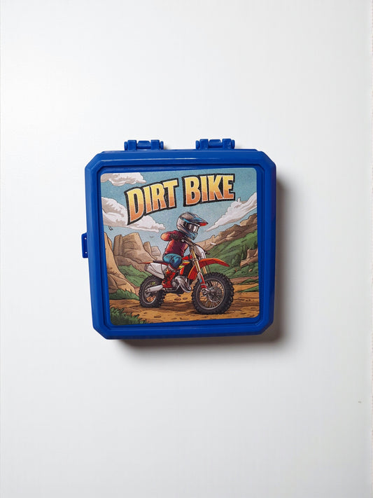 Kinder Broodtrommel – Dirt Bike – 2 Vakken + Lepel