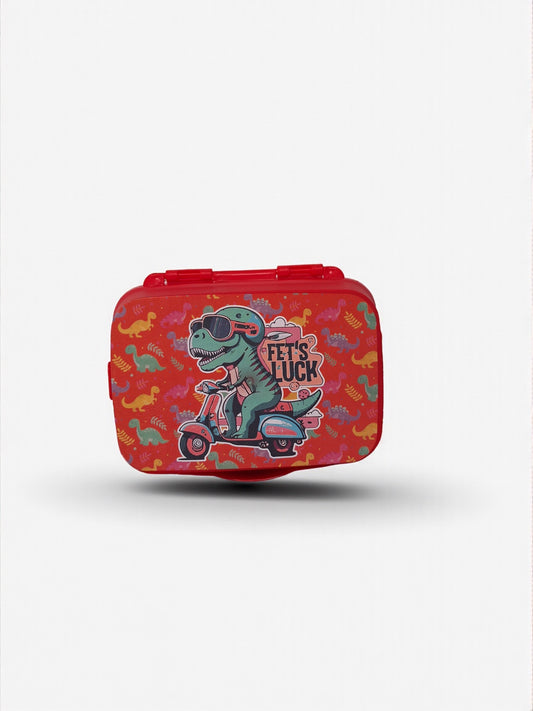 Lunchbox Rood met Dino Design