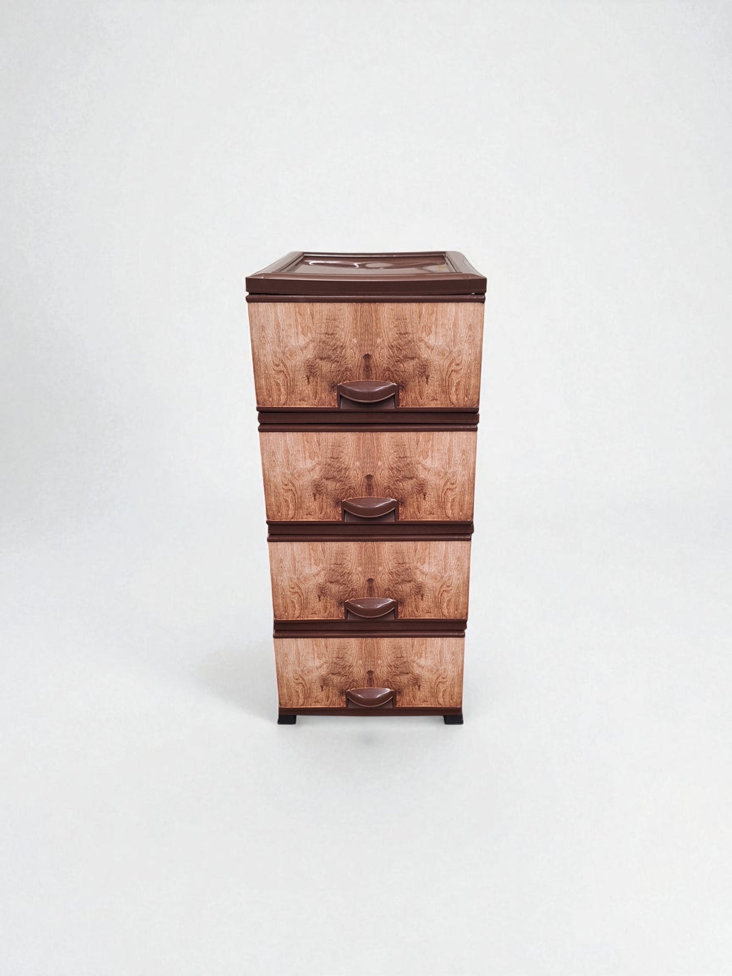 Kunststof Ladeblok met 4 Lades – Houtlook Bruin – Opbergkast