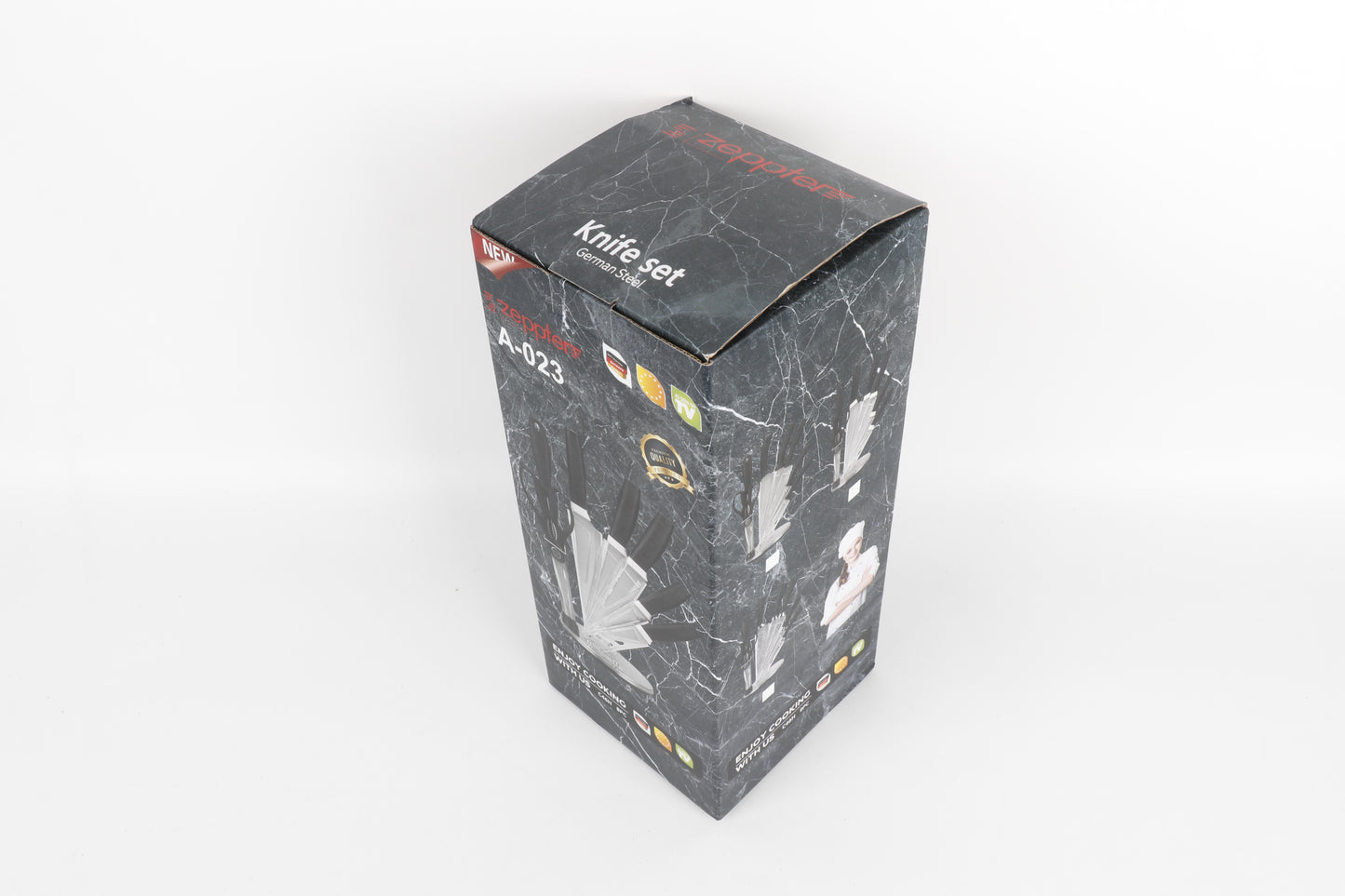 8-delige Messenset met Houder – German Steel