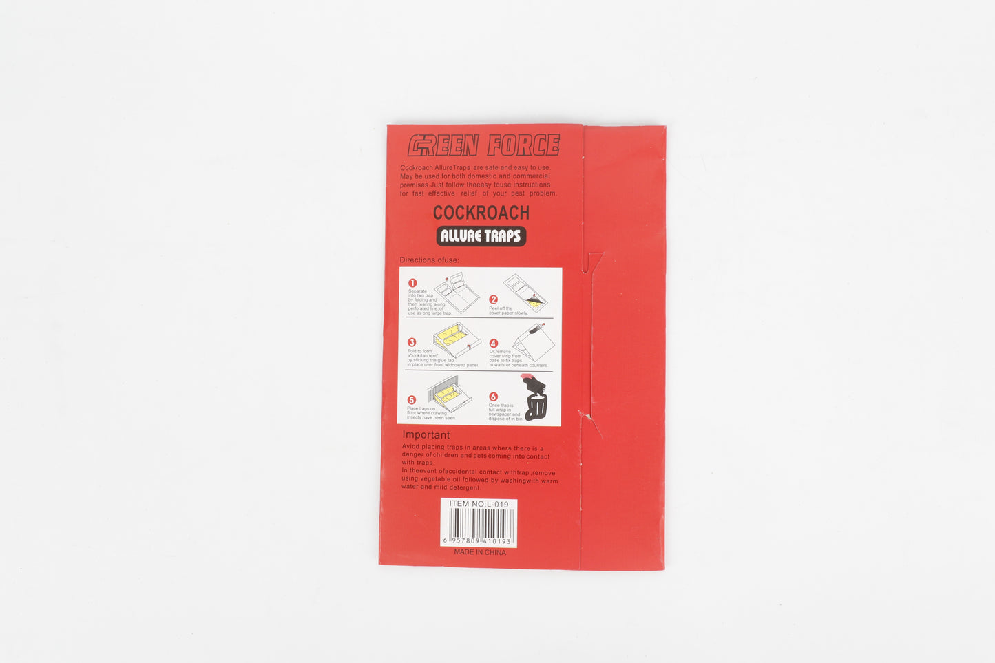 Green Force Kakkerlak Lokvallen – 6 Stuks