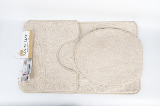 Badkamer Mat Set – Crème