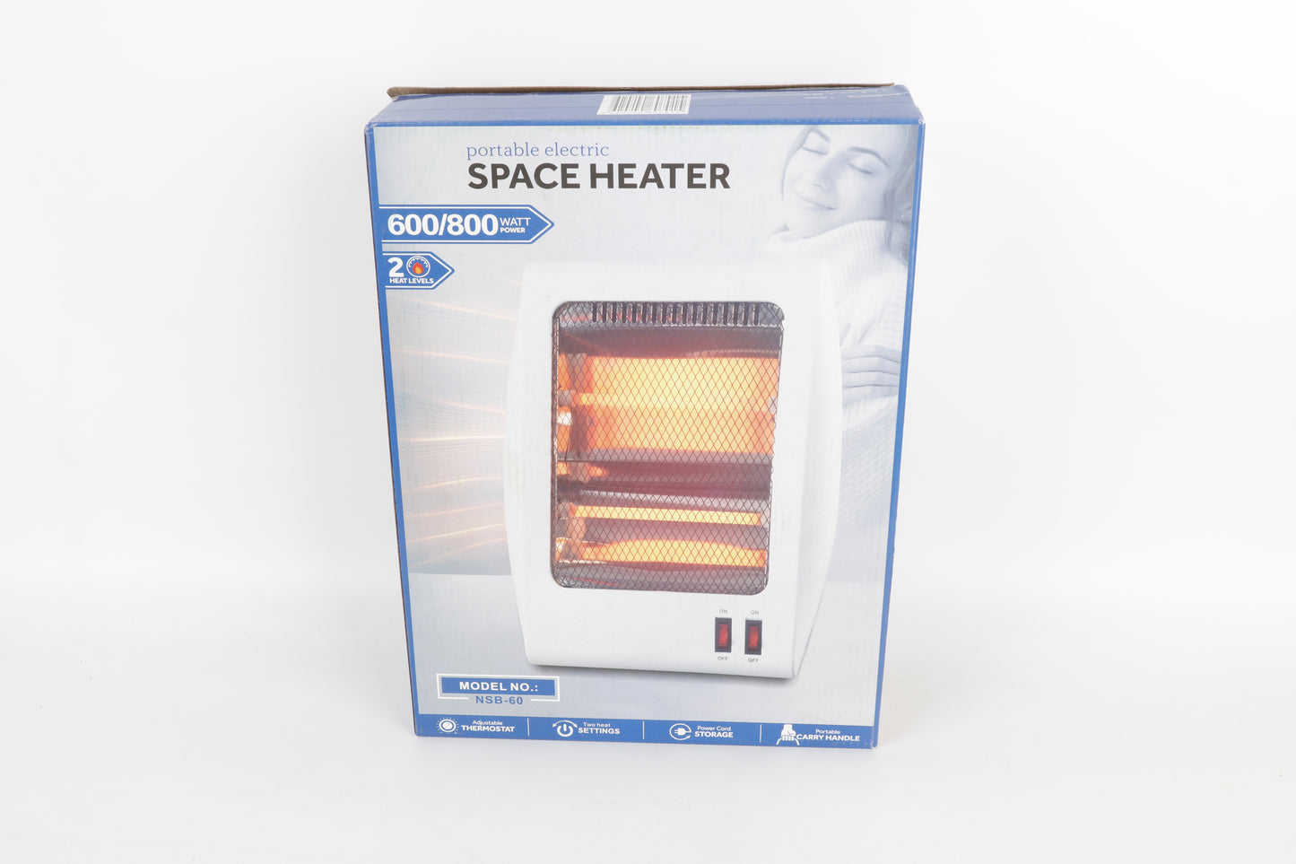 Draagbare Elektrische Kachel - Wit