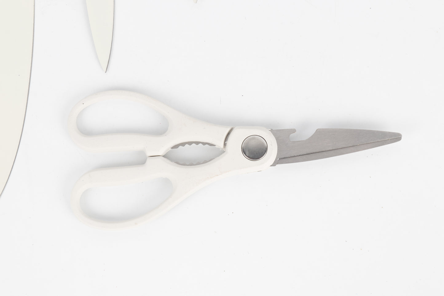 6-delige Luxe Messenset met Houder – Wit & Roségoud