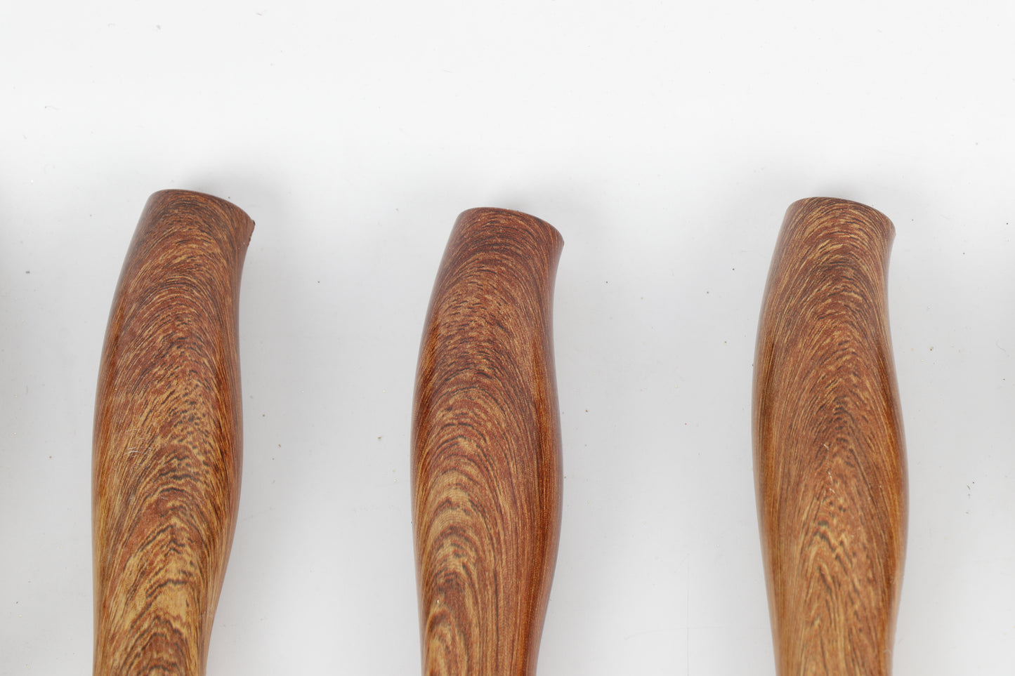 9-delige Luxe Messenset met Houder – Houtlook Handvatten & Zwart Staal